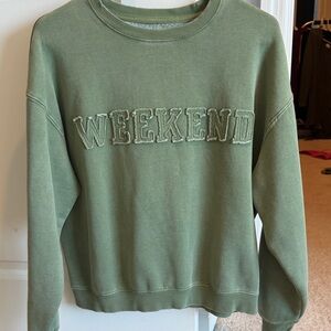 Weekend Olive Green Sweatshirt